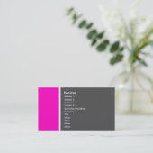 Ton zwei (Rosa und Grau) Visitenkarte (Stehend Vorderseite)
