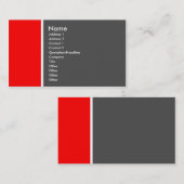 Ton zwei (rot und grau) visitenkarte (Vorne/Hinten)