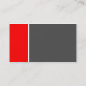 Ton zwei (rot und grau) visitenkarte (Rückseite)