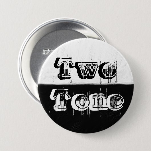 Ton zwei - Schwarzweiss Button (Vorne & Hinten)
