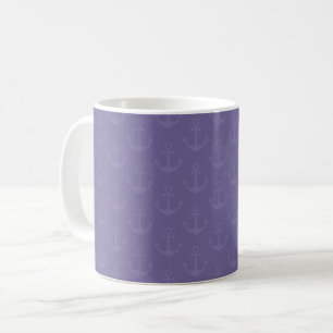 Tonal Anchors auf Grau Indigo Kaffeetasse