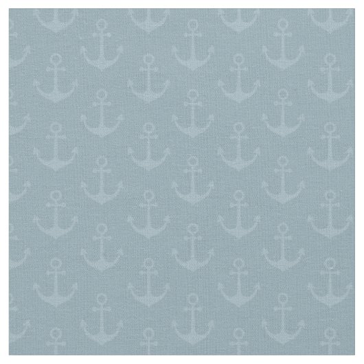 Tonal Anchors auf Hellgrauem Azurblau Stoff (Nahaufnahme)