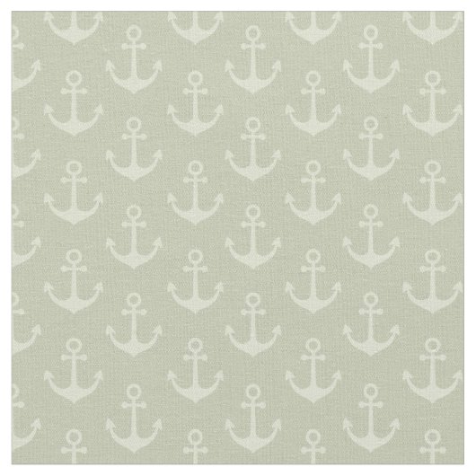 Tonal Anchors auf Pastellgraugrün Stoff (Nahaufnahme)