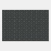 Tonal Anchors auf Schwarz Geschenkpapier Set (Vorderseite 2)