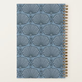 Tonal Blue | Personalisierte Deco Fans Notizblock (Rückseite)