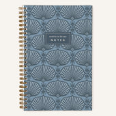 Tonal Blue | Personalisierte Deco Fans Notizblock (Vorderseite)