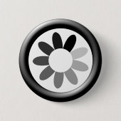 Tonal-Blume-Design Button (Vorderseite)