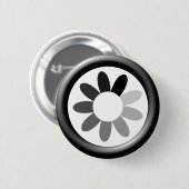 Tonal-Blume-Design Button (Vorne & Hinten)