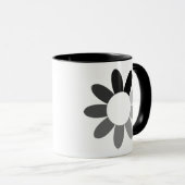 Tonal-Blume-Design Tasse (VorderseiteRechts)