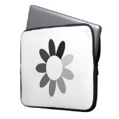 Tonal-Blume Laptopschutzhülle (Vorderseite Links)