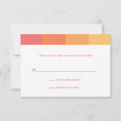 Tonal Citrus Bat Mitzvah Reply RSVP Karte (Rückseite)