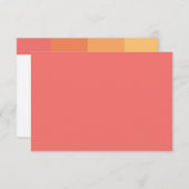 Tonal Citrus Bat Mitzvah Reply RSVP Karte (Vorne/Hinten)