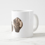 Tonal Clay Slip Casting Artisan Texture Jumbo-Tasse (Vorderseite Rechts)