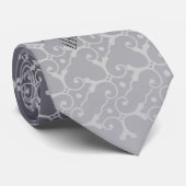 Tonal Eleganz-Silber VATER der BRAUT Krawatte (Gerollt)