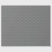 Tonal-Golfkarren & Schläger auf Grau Geschenkpapier (Flach)