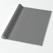 Tonal-Golfkarren & Schläger auf Grau Geschenkpapier (Ungerollt)