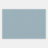 Tonal-Golfkarren & Schläger auf Hellgrau Azure Geschenkpapier Set (Vorderseite)