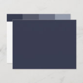 Tonal Gray Bar Mitzvah Reply RSVP Karte (Vorne/Hinten)