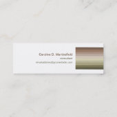 Tonal Spektrum-Visitenkarte Mini Visitenkarte (Rückseite)