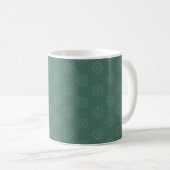 Tonales Schiffssteuer auf dunkelgrauem Türkis Kaffeetasse (VorderseiteRechts)