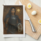 Tonantzin & Aztec Goddess Art Geschirrtuch (Viertel Falte)