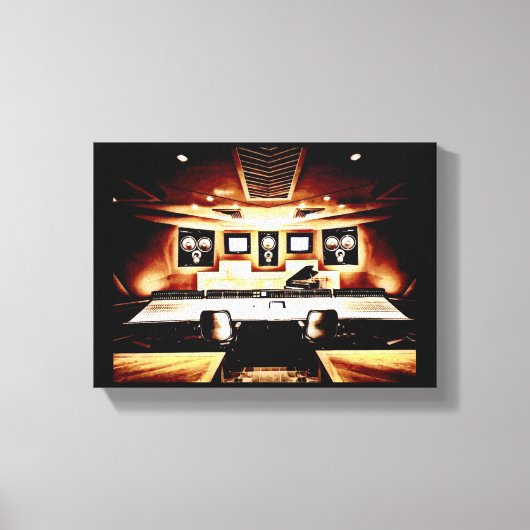 Tonaufnahme-Studio Leinwanddruck (Vorderseite)