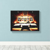 Tonaufnahme-Studio Leinwanddruck (Insitu (Holzboden))