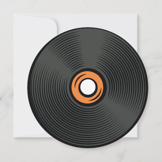 Tonaufzeichnung | Fun Music Party Einladung (Rückseite)