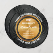 Tonaufzeichnung | Fun Music Party Einladung (Vorne/Hinten)