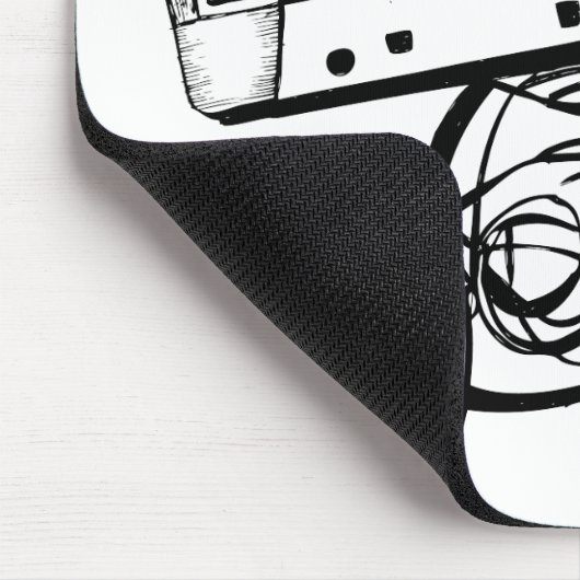 Tonbandkassette Rückro-Maus-Pad Mousepad (Ecke)