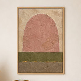 Tonbogen-Feld-Gouache-Boho-Kunstposter Poster