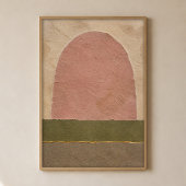 Tonbogen-Feld-Gouache-Boho-Kunstposter Poster