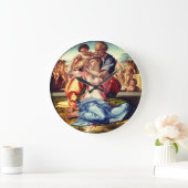 Tondo Doni - Michelangelo Buonarotti Große Wanduhr (Zuhause)