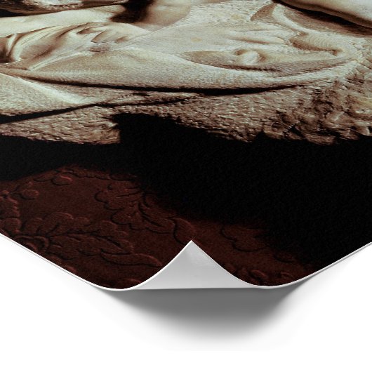 Tondo Taddei kreisförmiger Stein Poster (Ecke)