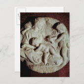 Tondo Taddei kreisförmiger Stein Postkarte (Vorne/Hinten)