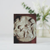 Tondo Taddei kreisförmiger Stein Postkarte (Stehend Vorderseite)