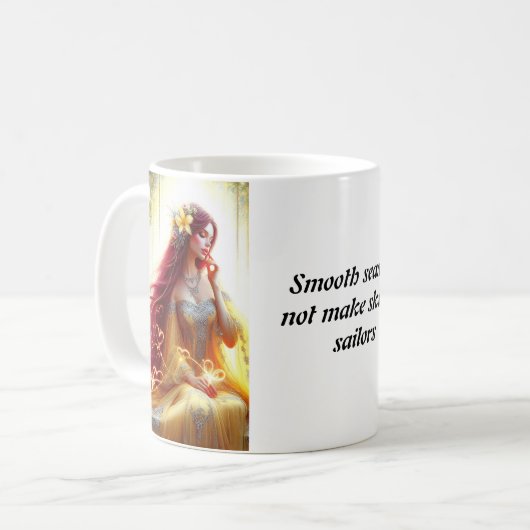 Töne der Hingabe: Ein herzerwärmender Cup Kaffeetasse (Vorderseite Links)