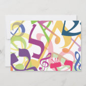 TÖNE der TORAH Schläger-Bar Mitzvah Einladung (Rückseite)