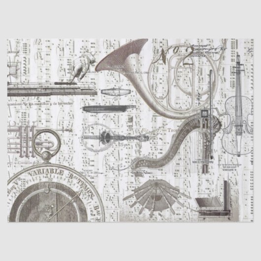 Töne des Musik-Seidenpapiers Seidenpapier (Vorderseite)