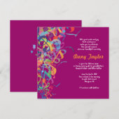 Töne des Torah jüdischen Babys, das Einladung (Vorne/Hinten)