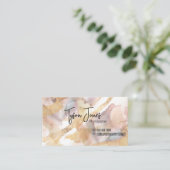 Tone Earth Tone Earth Tones Gold Film Visitenkarte (Stehend Vorderseite)