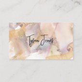 Tone Earth Tone Earth Tones Gold Film Visitenkarte (Rückseite)