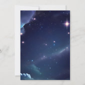 Tone Nature Galaxy Mystical Starry Night Sweet 16 Einladung (Rückseite)