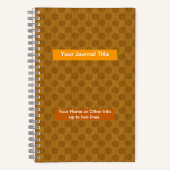 Tone-on-Tone-Polka-Punkte - Personalisiert - Ocker Notizblock (Vorderseite)