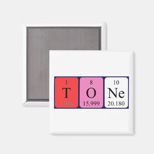 Tone Periodenmagnet Magnet (Vorderseite/Rückseite)