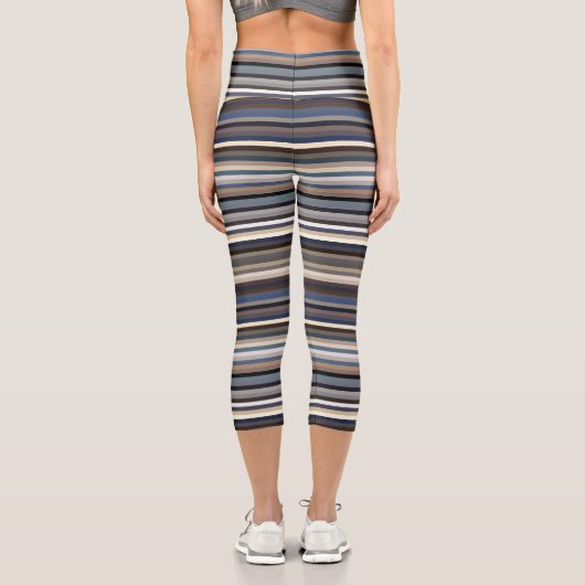 Tone Streifen Capri Leggings (Rückseite)