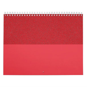 Tone Tomato Red Custom Wall Calendar Kalender
