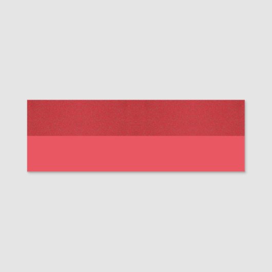 Tone Tomato Red Name Tag - Anpassbar Namensschild (Vorderseite)
