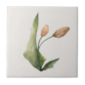 Tone Tulips Cream Accent Keramik Tile Fliese (Vorderseite)