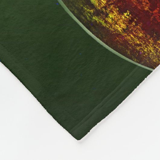 Töne von Musik. Bunte Gitarre Fleecedecke (Ecke)